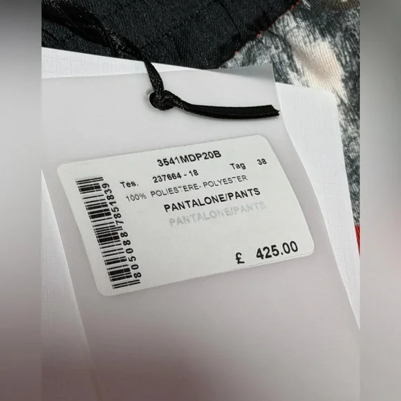 NWT MSGM x Lorenza Longhi Cat Print Pants - Size 4 - Picture 7 of 8